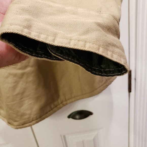 "JW" RUGGED FLEX OUTDOORSMAN LONG SLEEVE SHIRT JACKET 2XL BEIGE FLEECE LINED - Picture 4 of 7